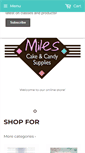 Mobile Screenshot of milescakes.com